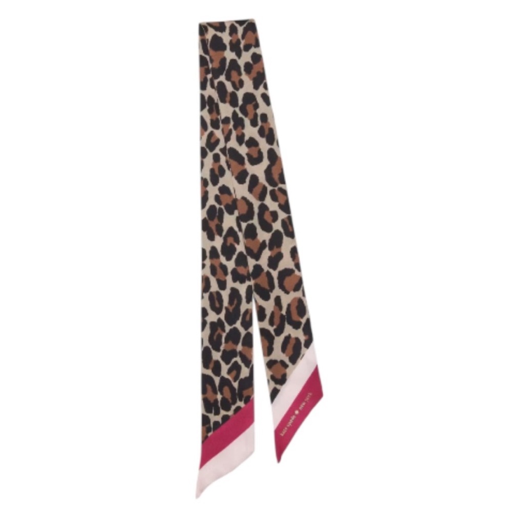 Kate Spade SPOTTED LEOPARD Skinny Scarf